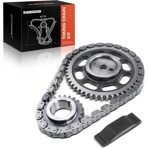 A-Premium 4PCS Engine Timing Chain Kit W/Sprocket & More [fits OHV, 6Cyl 4.0L] Compatible with Jeep Cherokee 1994-1998, Grand Cherokee 1994-1998, Wrangler 1994 1995 1997 1998, [Vin Code S]