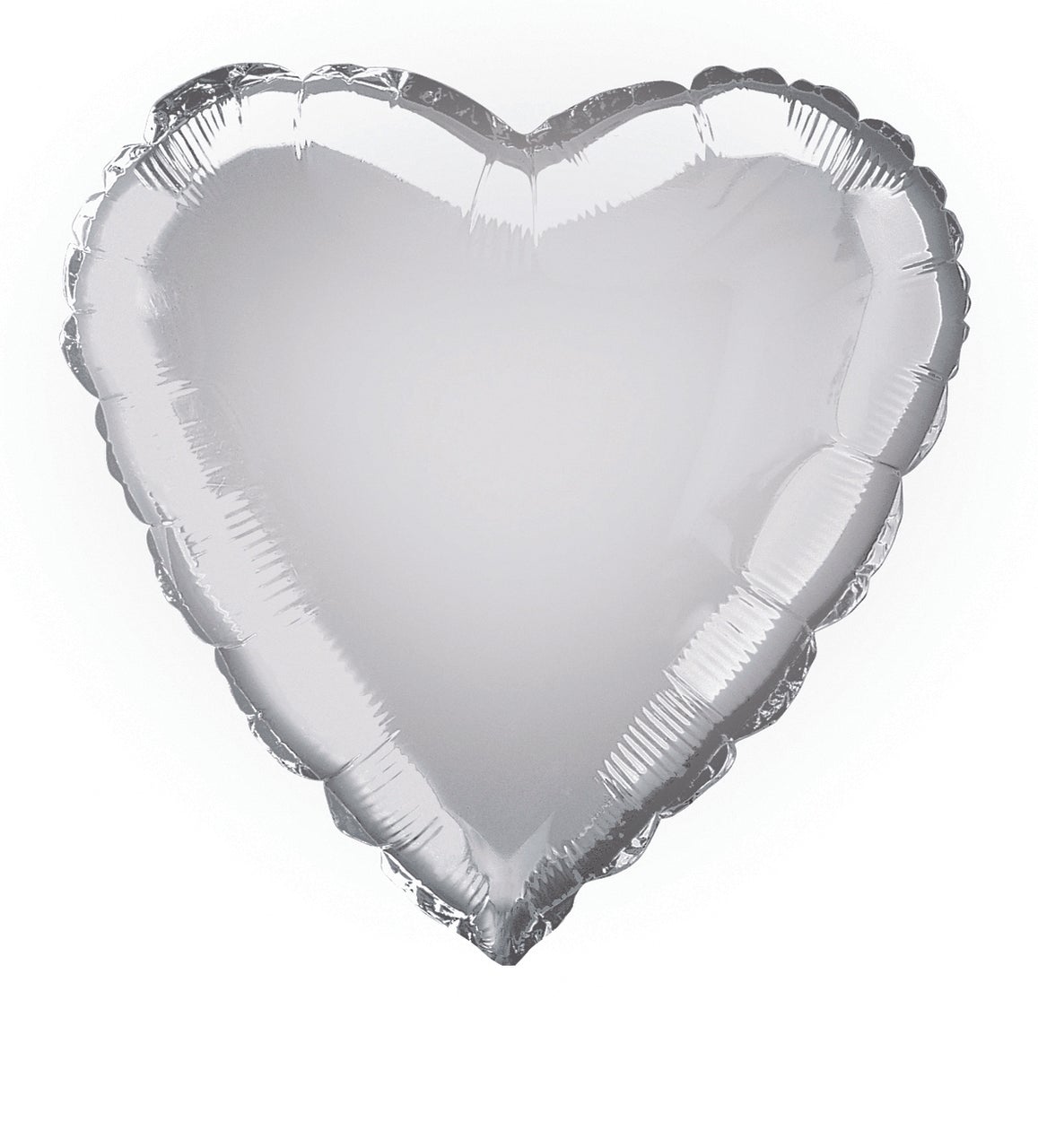 Foil Balloon, Heart, 18 in, Silver, 1ct - image 2 of 13
