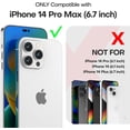 thumbnail image 2 of XGeek [5 in 1] for iPhone 14 Pro Max Case [Not Yellowing], with 2 Tempered Glass Screen Protectors + 2 Camera Lens Protectors [Military Grade Protection] Shockproof Slim 14 Pro Max 6.7 Inch, Blue, 2 of 8