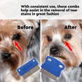 thumbnail image 2 of Dog Comb - Tear Stain Remover - Dog Eye Stain Remover -Dog Grooming Comb - Comb for Dogs -Gently Removes Mucus and Crust - Tear Stain Remover for Dogs, 2 of 5