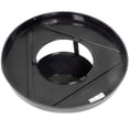 thumbnail image 6 of 36 Gallon Outdoor Metal Slatted Trash Receptacle with Rain Bonnet Lid, Black, 6 of 6