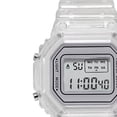 thumbnail image 2 of Reloj digital LED transparente impermeable ligero tiempo preciso reloj de pulsera deportivo blanco, 2 of 3