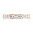 thumbnail image 3 of 1/2 Carat Pave Set Diamond Wedding Band Ring in 14K Rose Gold (Ring Size 4) (I1-I2 Clarity), 3 of 5
