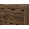 thumbnail image 7 of Beautiful Brown Cherry Finish 3Pc Twin Size Upholstered Headboard Panel Bed 2x Nightstand Set, 7 of 7