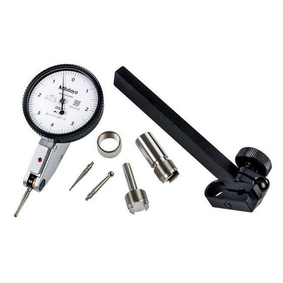 Mitutoyo Dial Test Indicator,Hori,0 to 0.008 In 513-403-10E