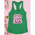 thumbnail image 3 of Love You Mom Wine Purple Racerback Tank Women -Image by Shutterstock, Female Small, 3 of 4