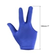 thumbnail image 2 of 3 Fingers Left/Right Hand Pool Gloves Snooker Billiard Pool Cue Glove, Blue 8 Pack, 2 of 5