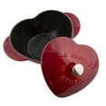 thumbnail image 5 of Staub Cast Iron 1.75-qt Heart Cocotte - Cherry, 5 of 8
