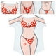 thumbnail image 5 of EeaseMX Camisones sueltos de manga corta, vestido de noche con estampado de Bikini, falda, ropa de playa encantadora para cubrir (patrón aleatorio, talla única), 5 of 7