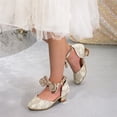 thumbnail image 3 of Fozruso Girls Pumps Shoes,Sizes 12.5 Little Kid,Girls Summer Dress Shoes With Adjustable Bow Straps Lightweight Party Shoes, 3 of 7