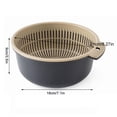 thumbnail image 1 of Colador de frutas, cesta para lavar verduras, cesta doble para lavar verduras, cesta para lavar frutas, rendimiento inigualable, 1 of 2