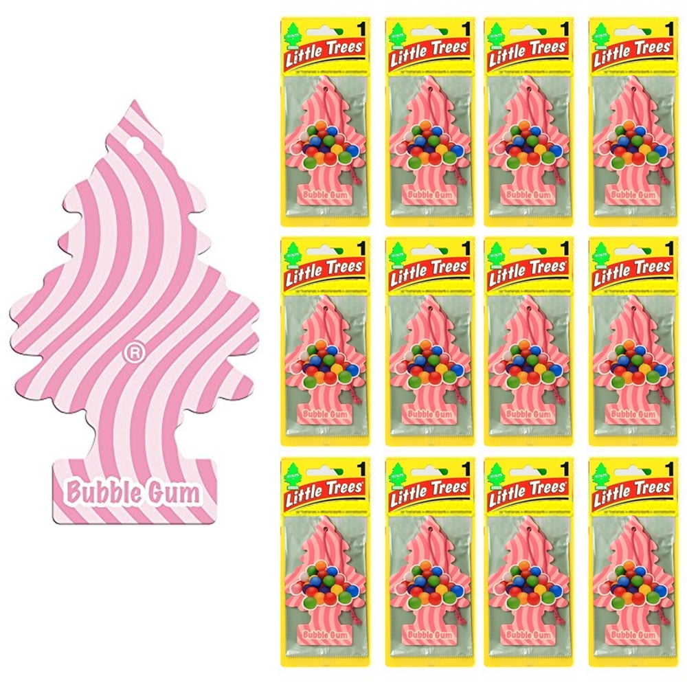 12 Little Trees Bubble Gum Scent Car Air Freshener Car Auto Office Home