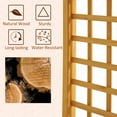 thumbnail image 5 of CoSoTower 90In Wood Garden Arbor Arch with Trellis Wall for Climbing & Hanging Plants, Decor for Party, Weddings, Birthdays & Backyards, 5 of 9