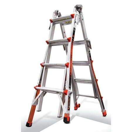 - Little Giant Revolution, Model 17 - Type IA - 300 lbs rated with trestle brackets and dual Ratchet Levelers