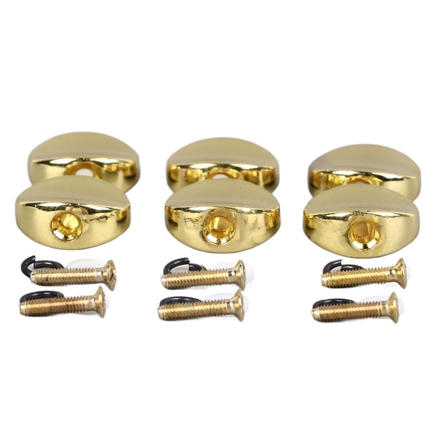 6Pcs Guitar Tuning Peg Buttons Metal Tuner Buttons Acoustic Electric Guitar Tuner Knobs Machine Head Tuning Peg
