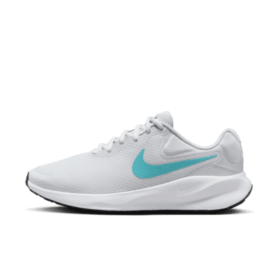 Nike Revolution 7 Women's Road Running Shoes (Extra Wide) Color: Pure Platinum/White/Black/Dusty Cactus Size: 10