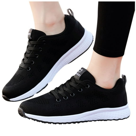 GiLiling Women's Running Shoes Breathable Mesh Sneakers Lace Up Lightweight Non Slip Casual Athletic Shoes for Outdoor Work Leisure
