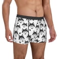 thumbnail image 5 of Men's Boxer Briefs, Cute Glasses Husky Funny Soft Comfy Mens Underwear Boxer Briefs Breathable With Widen Waist, 5 of 7