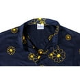 thumbnail image 5 of HAPPY BAY Men's Casual Button Down Short Sleeves Hawaiian Shirt Beach Aloha Party Holidays Shirts Summer Stylish Vacation Tops M Night Sky_AE13, 5 of 6