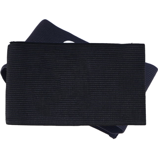 OULII 2 Pcs Brassard de Capitaine de Football Portable Noir Bande Élastique Réglable