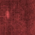 thumbnail image 1 of Ahgly Company Machine Washable Indoor Square Abstract Red Modern Area Rugs, 7' Square, 1 of 4