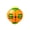 OrangeGreen, variant on Push to Spin Fidget Stress Ball, 2 in 1 Press & Auto Rotate Decompression Ball, Pocket Portable Fidget Spinner for Office Anxiety Relief, Sensory Calming