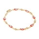 thumbnail image 2 of Pulsera Esclava Ojo Turco 5mm Unisex 20cm Chapa de Oro 18k rojo Unitalla Ametrinaa, 2 of 6