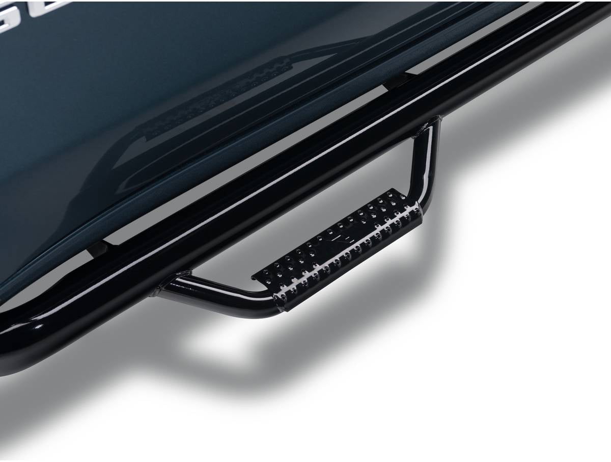 N-Fab Cab Length Gloss Black Nerf Steps Fit 2019-2023 Chevrolet Silverado/GMC Sierra 1500, 2020-2021 2500/3500 (Next Generation) Crew Cab