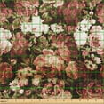 thumbnail image 2 of Ambesonne Vintage Fabric by the Yard Upholstery, Retro English Garden Peony, 10 Yards, Seal Brown and Pale Rust, 2 of 5