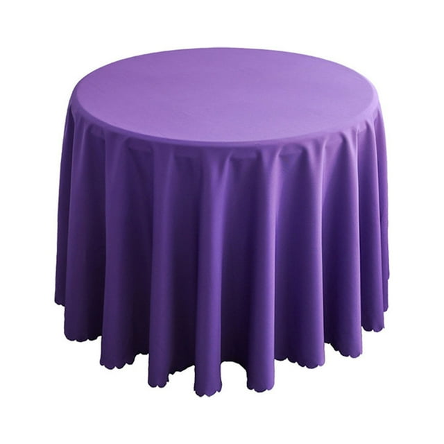 SUNSIOM Round Tablecloth, Stain and Wrinkle Resistant Table Cloth, Washable Dining Table Cover for Wedding Banquet Restaurant Party