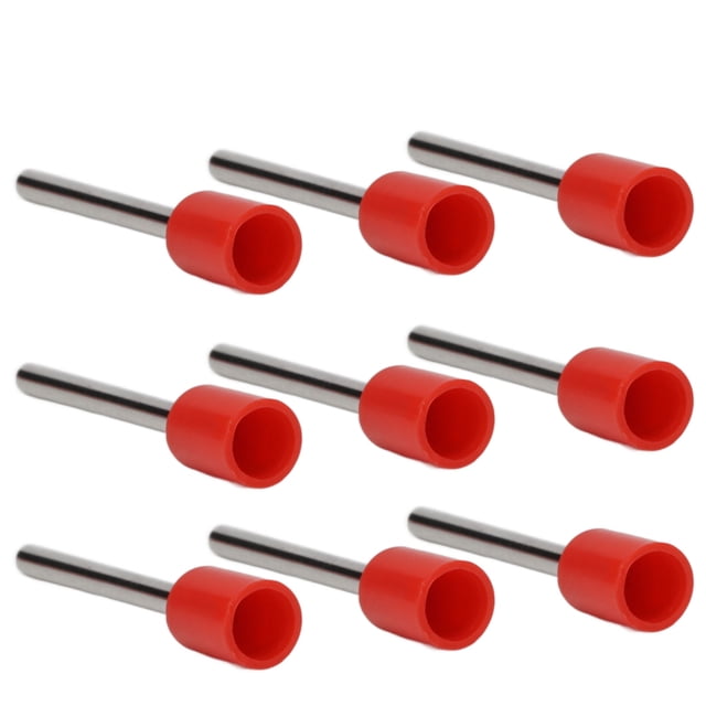 1000-Piece Insulated Pin-Type Copper Ferrules for AWG 22 Wires, Durable PVC Sheath, Corrosion-Resistant, Ideal for Electrical and Automation Applications