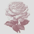 thumbnail image 2 of Women's Lost Gods Rose Sketch  Racerback Tank Top White Heather Large, 2 of 4