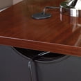 thumbnail image 4 of Sauder Via Engineered Wood Executive Desk in Classic Cherry Finish, 4 of 13