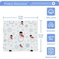 thumbnail image 5 of SKYSONIC Christmas Snowman Cotton Washcloths Set of 4, Highly Absorbent Soft Fingertip Towel for Bathroom, Gym, Hotel and Spa, 12 x 12 Inch, 5 of 7