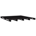 Pallet bed black 150x200 cm solid wood