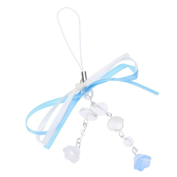 Star Charm Phone Strap Y2K Phone Charm Keychain Crystal Bead Keychain Women Crystal Bear Heart Bowknot Keyring Ornament