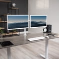 thumbnail image 2 of VIVO Support de Bureau pour Double Moniteur, Support Robuste Entièrement Ajustable, Convient à 2 Écrans LCD LED jusqu'à 30 Pouces, Blanc, Support-V002W, 2 of 4