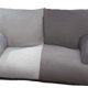 thumbnail image 4 of Sofá para perros, sofá para gatos con respaldo alto, nido antideslizante, suave y estable, protección para muebles gris oscuro gris claro, 4 of 9