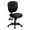Black LeatherSoft, variant on Flash Furniture Caroline Mid-Back Black Fabric Multifunction Swivel Ergonomic Task Office Chair with Pillow Top Cushioning