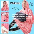 thumbnail image 6 of Arsny Oversized Sherpa Blanket Hoodie for Adult Women Men Teen - Thick Warm Wearable Hooded Sweatshirt Blanket, 6 of 6