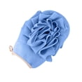 thumbnail image 3 of Esponja de baño de doble cara con textura de arena fina y lado suave para adultos, estropajo exfoliante para el cuerpo, estropajo de limpieza profunda, accesorio de ducha unisex, disponible en azul, 3 of 6
