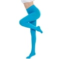 thumbnail image 1 of CozyWow Medias con base semiopacas de color sólido suave 80D resistentes a la carrera, cintura alta, 1 of 4
