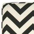 thumbnail image 6 of SAFAVIEH Armand Black and White Zig Zag Linen/Cotton Accent Chairs (25.2 in. W x 31.9 in. D x 33.1 in. H), 6 of 7