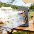 thumbnail image 7 of COM1950s Portable Air Conditioner Fan, 3-in-1 Personal Air Cooler with Mist Spray Humidifier, 5 Speeds & 3 Light Modes, Quiet USB Rechargeable Desktop Fan for Home Office Bedroom Travel, 7 of 7