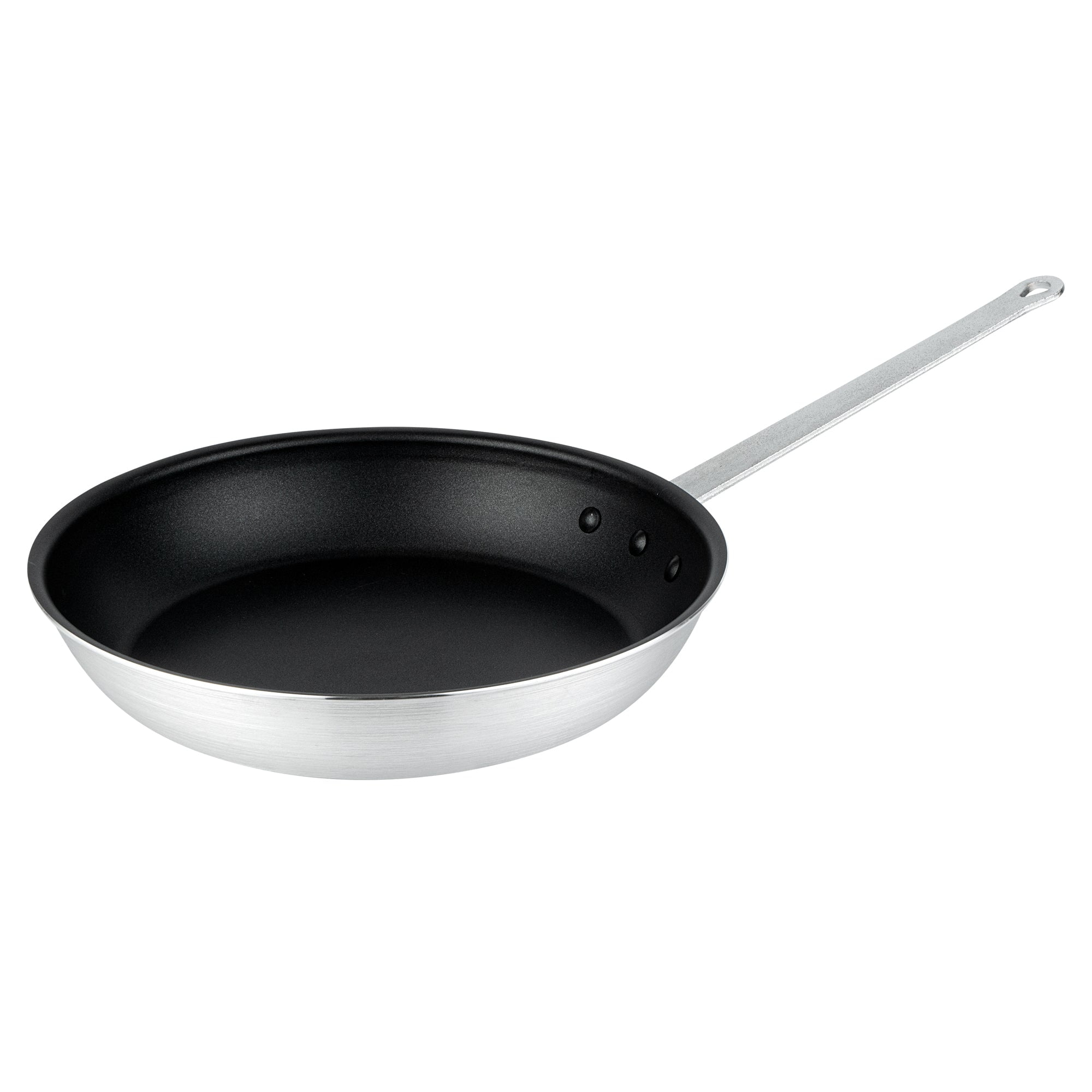Restaurantware-Met Lux 14 Inch Fry Pan, 1 No-Stick Frying Pan - Induction-Ready, Triple-Riveted, Black Aluminum Cooking Skillet, Durable, For Searing, Sautéing, And Browning Food