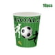thumbnail image 4 of Suministros de decoración de fiesta de fútbol, pancarta de cumpleaños, globo con número verde, platos de papel desechables, servilletas, mantel, 32 pulgadas, 4 of 5