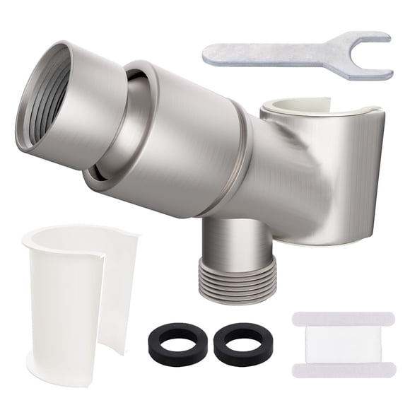 Soporte para cabezal de ducha, impermeable, totalmente metálico, ajustable, cromado