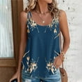 thumbnail image 4 of GA WEIHUA Women Eyelet Tank Tops Floral Sleeveless Shirts Square Neck Summer Casual Top Cute Loose Fit Camisoles(Navy,L), 4 of 7