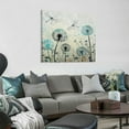 thumbnail image 2 of Fenyluxe Dandelions Dragonflies Canvas Wall Art Decor Frame Ready To Hang - High Definition Print - Made in USA 12x12in, 2 of 6