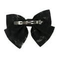 thumbnail image 3 of Unique Bargains 1 Pc Hair Barrettes Fashion Double Layer Bow Hair Clip Black, 3 of 5